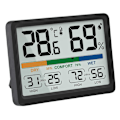 Miniatyrbild 1 av 4: 97x73x19mm, inomhus hygrometer termometer - Digital inomhus termometer med maximal och minimal historik, Växlingsalternativ mellan F / C, Lätt att använda, C