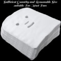 Miniatyrbild 5 av 5: 100 stycken gasbindsmasker Set Engångs Vit Mesh Hudvård Skönhet