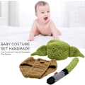 Miniatyrbild 4 av 5: Babykostymset med Yoda-hatt för nyfödd tecknad filmfest födelsedag