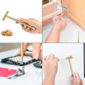Miniatyrbillede 4 af 5: 6 i 1 Mikro Mini Multifunktionel Kobber Håndværkshammer & Skruetrækker Håndværktøj Ideel til Urmagere Juvelerer og Valnødder
