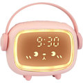 Miniatyrbild 1 av 5: Digital barnklocka för barn, väckarklocka för pojkar och flickor med ljus snooze nedräkningslarm justerbar volym barnklocka (rosa)