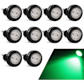 Miniatyrbillede 1 af 5: (Grøn) 10 stk. Super Bright 23mm Eagle Eye Light LED DRL Dagkørelys