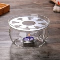 Miniatyrbillede 4 af 5: Transparent Krystalklar Glas Tekandevarmer Passer til Tekande Glas