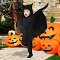 Miniatyrbilde 3 av 5: Barnedrakt for Halloween - Flaggermuskostyme for gutter og jenter, hettegenser med vinger for Halloween-triks eller godteri, passer
