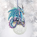 Miniatyrbillede 2 af 5: Design Frost The Gothic Dragon - Julepynt 3 Tommer Bred, 3 Tommer Dyb, 5 Tommer Høj