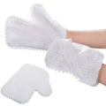Miniatyrbillede 1 af 5: 10 hvide støvhandsker af non-woven stof, rengøringshandsker dobbeltsidede