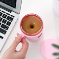 Miniatyrbild 3 av 5: 1 st (Rosa) Självvirvlande Kaffe Mugg Smart Varm Dryck Mixer