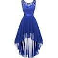 Pikkukuva 1 / 5: (l)sininen Naisten Cocktail- ja Prom-mekko Pin Up Pitsi Shifonki