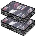 Miniatyrbillede 3 af 5: Foldbar Opbevaringsboks til Seng (Sort Print), Stor
