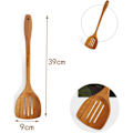 Miniatyrbild 2 av 5: 1 styck träspatel för matlagning, tre hål, non-stick