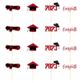 Miniatyrbild 4 av 5: 48 st Graduationstårta Topp Dekoration Tårta Topp 2023 Examen