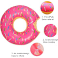 Miniatyrbild 4 av 5: Donuts Badring, Simring Sommar Badleksak Vattenleksak Badring Uppblåsbar Badring Uppblåsbar Pool Badring för Pool