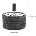 Miniatyrbild 3 av 5: 1 Stycke Svart Med Tryckt Däcktyp Lock Vindtät Rotationsbar