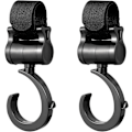 Miniatyrbillede 1 af 5: 2 Pak Buggy Clips Barnevognsclips Stroller Hooks Pushchair Hooks til at hænge dine indkøbsposer, håndtaske eller blepose på