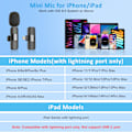 Miniatyrbild 4 av 5: Bluetooth-min mikrofon för iPhone och iPad