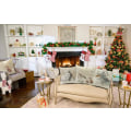 Miniatyrbilde 4 av 5: 4 putetrekk Vinterdyr Kanin Rev Ekorre Hjortedyr Julepynt Fest Familie Familie sofa Stue 18x18 tommer (45x45cm)