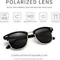 Pikkukuva 2 / 4: 1 kpl Retro Round Semi Rimless Polarisoivat Aurinkolasit UV-Suojalla