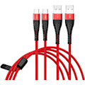 Miniatyrbild 3 av 5: USB-C Laddningskabel 3A, Snabbladdning QC 3.0, Hög Hållbarhet