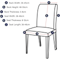 Miniatyrbilde 3 av 5: 6 stk Elastiske Moderne Stolksedekker, Avtakbare Vaskbare Stretch