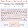 Miniatyrbillede 3 af 5: Touchpad-etui til iPad 10. generation med tastatur, Folio-etui med aftageligt tastatur til den nye iPa