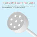 Miniatyrbillede 3 af 5: Led-neglelampe uden ledning, genopladelig 24W Mini Neglelampe 360°
