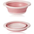 Miniatyrbillede 1 af 5: 1 stk. Pink Foldbar Vaskesæk, Bærbar Rejse Håndvaskesæk