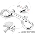 Miniatyrbillede 3 af 5: 1 x 90mm dobbelt-endede dykkerkrog, dobbelt-endede clips rustfrit