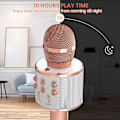 Miniatyrbild 4 av 6: 2-pack trådlös Bluetooth-karaokemikrofon för barn