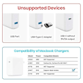 Miniatyrbilde 3 av 5: Nylonflettet Surface Connect til USB-C ladekabel Pd 15v for