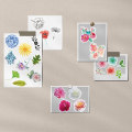 Miniatyrbillede 4 af 5: 100 stk Blomsterklistermærker til Scrapbooking Notesbog, Æstetisk