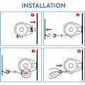 Miniatyrbilde 5 av 5: 12 m Retractable Clothesline for Clothes, Very Robust and Resista