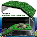 Miniatyrbillede 5 af 5: 1 stk. stål skildpadde solterrasse simuleret græs klatring skildpadde