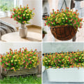 Miniatyrbild 5 av 5: 6 st UV-resistent konstgjorda blommor i plast för utomhusbruk