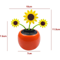 Miniatyrbild 2 av 3: 1 solcellsdriven dansande blomma, solcellsdriven dansande solros