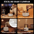 Miniatyrbillede 4 af 5: Aromaterapi Diffusorer, 120ml Æterisk Olie Diffusorer, Luftfugtighed med Stearinlys