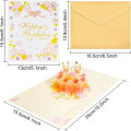 Miniatyrbilde 2 av 5: 1 stk 3D Bursdagskort, 3D Pop-up Kort, Bursdags Hilsen