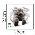 Miniatyrbilde 5 av 5: 3 stk 3D Stereoskopiske Knust Kattunge Valp Veggdekor Toalett WC