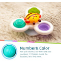 Miniatyrbilde 3 av 5: Sterke sugekopp Fidget Spinnerz sensoriske badeleker for baby 6 1