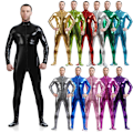 Miniatyrbillede 5 af 5: Unisex Metallic Bodysuit Zentai uden hætte Voksen Shiny One Piec