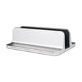 Silver Vertikal Laptop Stativ, Justerbart Aluminium Laptop Stativ