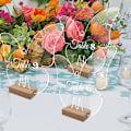 Miniatyrbilde 3 av 5: 10 Akryl Middagstallerkener i Ensfarget med Sokkel - Små, Bryllup Middagstallerkener, Middagstallerkener, DIY Cocktailtallerkener,