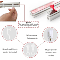 Miniatyrbilde 4 av 5: Gardinstang Glider Kroker Hvit Plast Gardinstang Hjul Slider for Gardin Vindu Behandling 50 Stk