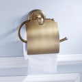 Miniatyrbillede 2 af 4: Antikt udskåret toiletpapirholder til badeværelset
