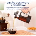 Miniatyrbillede 5 af 5: 350 ml Glas French Press Kaffeemaskine | Rustfrit Stålfilter til Kaffe og Te | Kompakt French Press