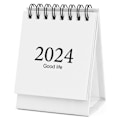 Miniatyrbillede 1 af 5: 1 hvid mini skrivebords kalender