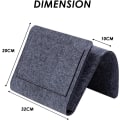 Miniatyrbilde 2 av 5: Svart nattbord-organisator Sofa Armrests Organizer Range Remote