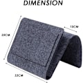 Miniatyrbillede 2 af 5: Sort Bedside Organizer Sofa Armrests Organizer Range Remote