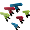 Miniatyrbilde 1 av 4: 6-pakning med klips til chipposer, 6 tommer store klips i assorterte farger til mat, snacks, poser og papir, kraftige plastforseglinger