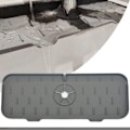 Miniatyrbillede 2 af 5: 1 stk grå vandhane-splash pad absorberende pad vask anti-spild pad