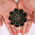 Miniatyrbillede 3 af 5: Messing Lotus Røgelseholder Pinde Røgelsebrænder Kegle Røgelse